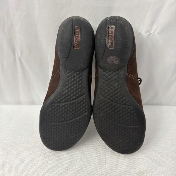 Taos Shoes Womens Size 8 Wide Getaway Lace Up Oxford Brown Leather - Picture 8 of 8